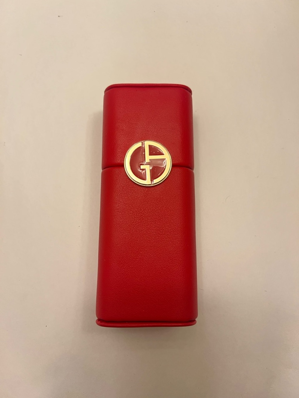 New Giorgio Armani Beauty Vanity Holder Box‎ Lipstick Holder Leather Case